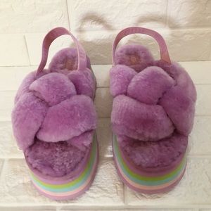 UGG Platform Slippers Purple
